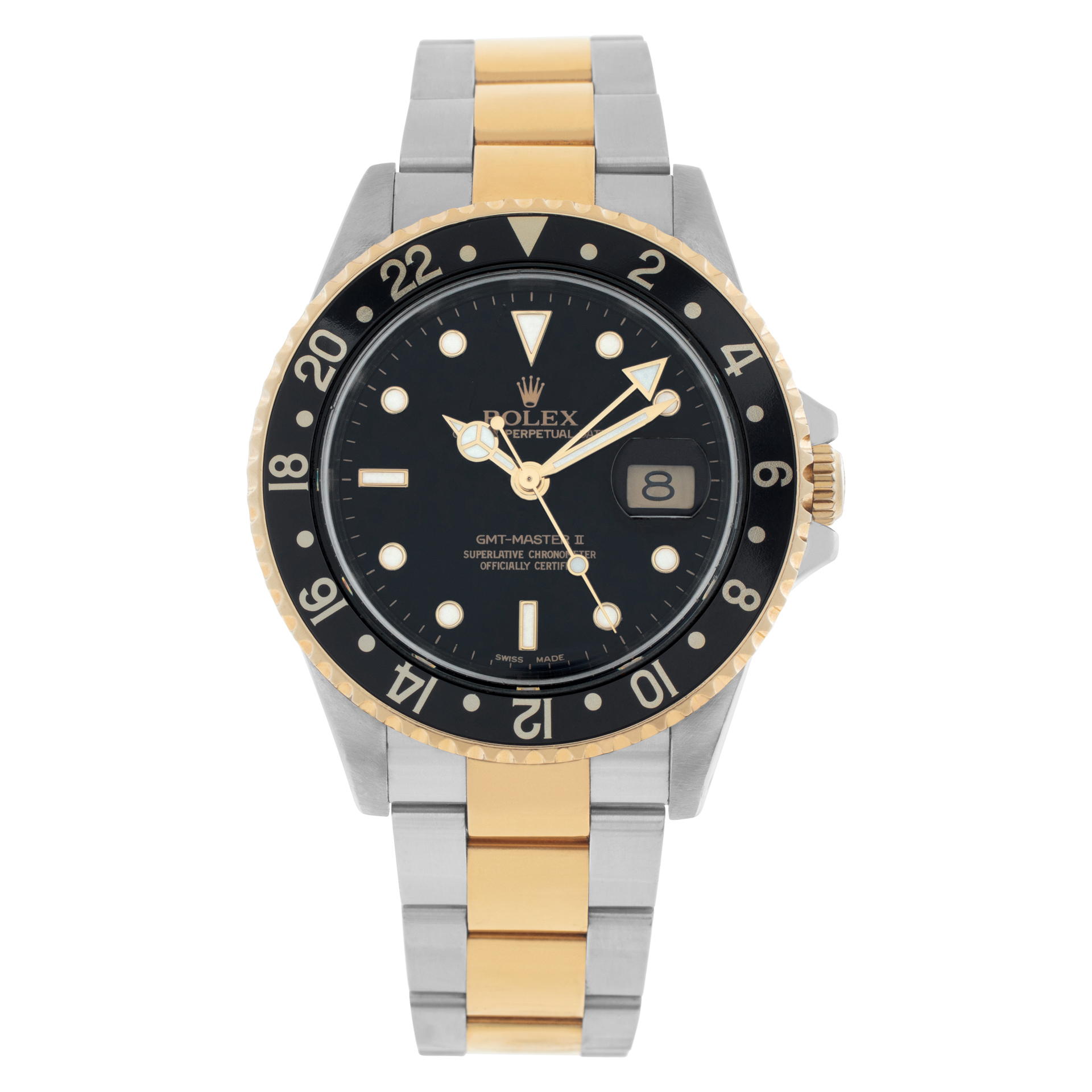 Rolex GMT-Master II - 40MM - Steel & Yellow Gold - Black Dial - 16713bko