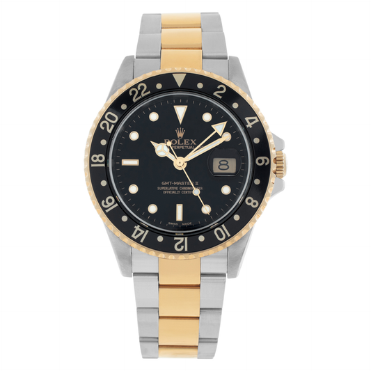 Rolex GMT-Master II - 40MM - Steel & Yellow Gold - Black Dial - 16713bko