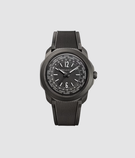 Bvlgari Octo Roma - 41 MM - Stainless Steel Black - Black Dial - 103764