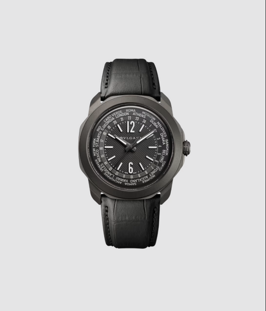 Bvlgari Octo Roma - 41 MM - Stainless Steel Black - Black Dial - 103764