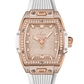 Hublot Spirit of Big Bang King Gold White Full Pave 39 MM - White Rubber Strap - Diamond Bezel - King Gold Diamond Dial - 662.OE.9000.RW.1604