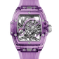 Hublot Spirit of Big Bang Tourbillon Purple Sapphire 42 MM - Purple Rubber Strap - Sapphire Crystal Dial - 645.JM.0120.RT