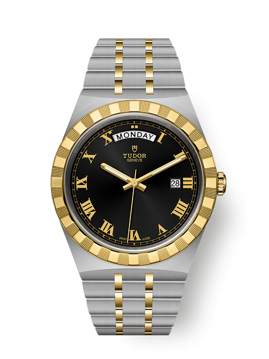 Tudor Royal - 41 MM - Steel & Yellow Gold - Black Roman Dial - M28603-0003