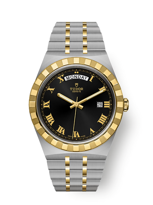 Tudor Royal - 41 MM - Steel & Yellow Gold - Black Roman Dial - M28603-0003