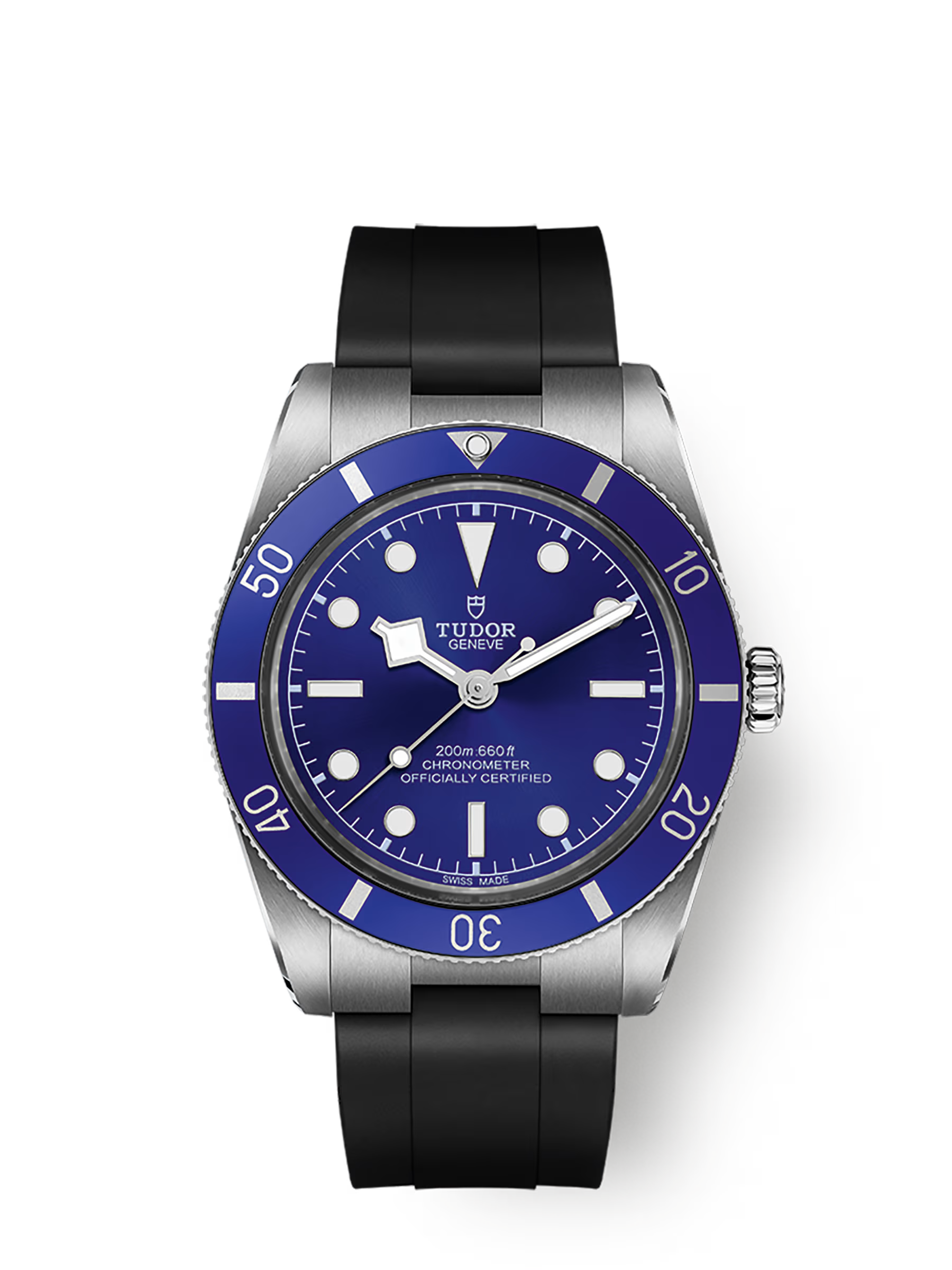 Tudor Black Bay 54 - 37 MM - Stainless Steel - Black Rubber Strap - Blue Dial - M79000B-0002