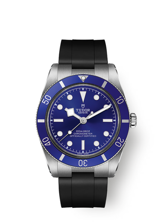 Tudor Black Bay 54 - 37 MM - Stainless Steel - Black Rubber Strap - Blue Dial - M79000B-0002