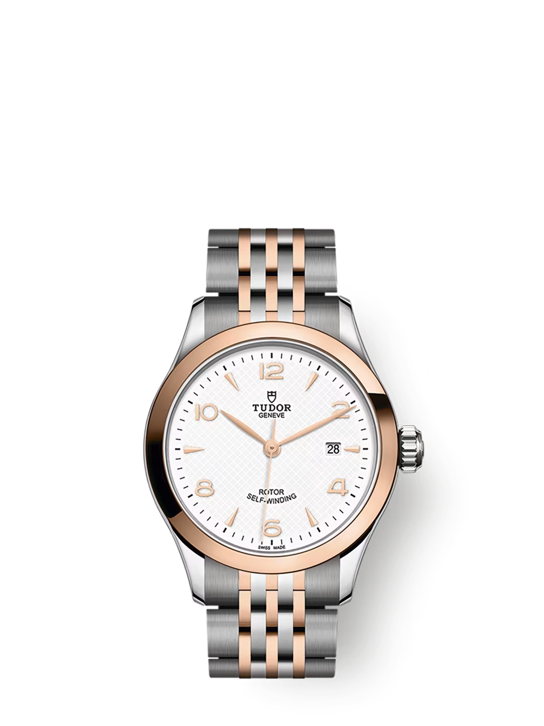 Tudor 1926 - 28 MM - Steel & Rose Gold - White Dial - M91351-0009