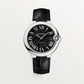 Cartier Ballon Bleu Stainless Steel 42.1 MM - Black Leather Strap - Black Dial - WSBB0003