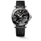 Longiness Hydroconquest GMT Stainless Steel And Ceramic 41 MM - Black Rubber Strap - Black Dial - L3.790.4.56.9