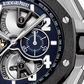 Audemars Piguet Royal Oak Offshore Tourbillon Chronograph Platinum 44 MM - Blue Rubber Strap - Skeleton Blue Dial - 26388PO.OO.D027CA.01