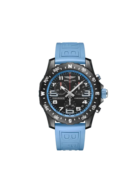 Breitling Professional Breitlight 44 MM - Light Blue Rubber Strap - Black Dial - X82310281B1S1