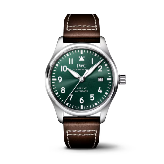 IWC Pilot's - Steel - 40 MM - Green Dial - IW328205  nyc watcher nyc watches