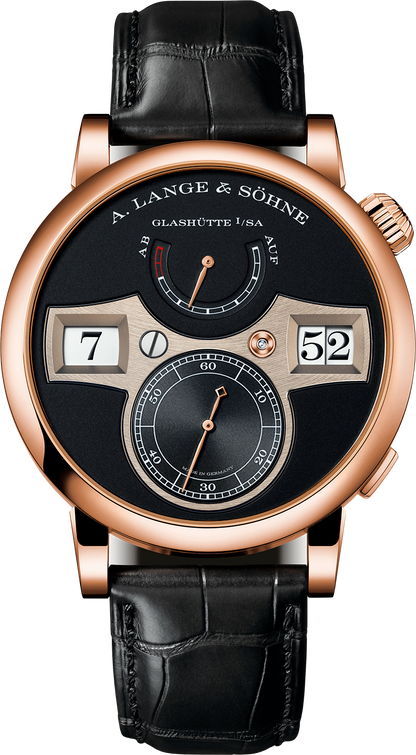 A.Lange & Söhne Zeitwerk - 41.9 MM - Rose Gold - Black Dial - 142.031  nyc watcher nyc watches