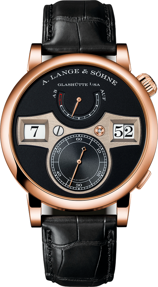 A.Lange & Söhne Zeitwerk - 41.9 MM - Rose Gold - Black Dial - 142.031  nyc watcher nyc watches