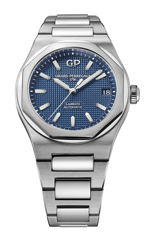 Girard-Perregaux Laureato Stainless Steel 42 MM - Stainless Steel Bracelet - Blue Dial - 81010-11-431-11A