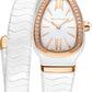 Bvlgari Serpenti Spiga - 35 MM - White Ceramic - White Dial - 102613 nyc watcher nyc watches