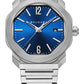 Bvlgari Octo Roma - Stainless Steel 41 MM - Stainless Steel Bracelet - Blue Dial - Stainless Steel Bezel - 102856