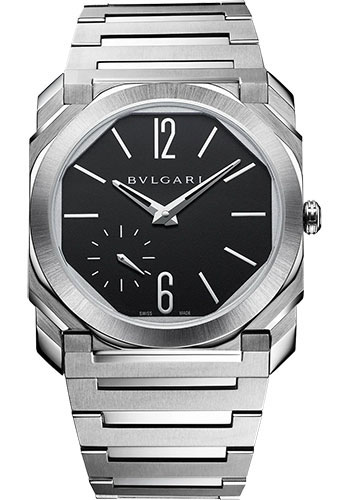 Bvlgari Octo Finissimo - Stainless Steel 40 MM - Stainless Steel Bracelet - Black Dial - Stainless Steel Bezel - 103297