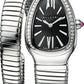 Bvlgari Serpenti Tubogas - 35 MM - Stainless Steel - Black Dial - 103434 nyc watcher nyc watches