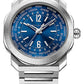 Bvlgari Octo Roma - Stainless Steel 41 MM - Stainless Steel Bracelet - Blue Sunburst Dial - Stainless Steel Bezel - 103481