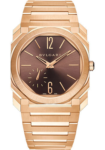 Bvlgari Octo Finissimo - Rose Gold 40 MM - Rose Gold Bracelet - Brown Dial - Rose Gold Bezel - 103637