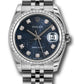 Rolex Stainless Steel And White Gold Datejust - 36 MM - Jubilee Bracelet - Diamond Bezel -  Blue Jubilee Diamond Dial - 116244 bljdj