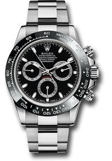 Rolex Stainless Steel  Daytona Watch - 40 MM - Oyster Bracelet - Black Dial - 116500LN-0002