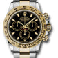 Rolex Oystersteel & Yellow Gold Daytona Watch - 40 MM - Oyster Bracelet - Black Dial - 116503 bki