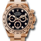 Rolex Everose Gold Daytona Watch - 40 MM - Oyster Bracelet - Black Diamond Dial - 116505 bkd
