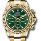 Rolex John Mayer Yellow Gold Daytona Watch - 40 MM - Oyster Bracelet - Green Dial - 116508 gri