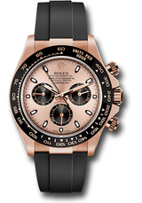 Rolex Everose Gold Daytona Watch - 40 MM - Oysterflex Strap - Pink Dial - 116515LN-0013