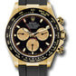 Rolex Yellow Gold Daytona Watch - 40 MM - Oysterflex Strap - Black Dial - 116518LN bkchof