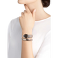 Bvlgari Serpenti Tubogas - 1 Row - Stainless Steel 35 MM - Stainless Steel and Rose Gold Bracelet - Black Dial - 102123