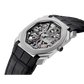 Bvlgari Octo Finissimo - Titanium 40 MM - Black Leather Strap - Grey Skeleton Dial - Titanium Bezel - 102714