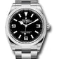 Rolex Stainless Steel Explorer Watch - 36 MM - Oyster Bracelet - Black Dial - 124270
