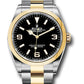 Rolex Stainless Steel & Yellow Gold Explorer Watch - 36 MM - Oyster Bracelet - Black Dial - 124273