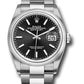Rolex Stainless Steel Datejust - 36 MM - Oyster Bracelet - Domed Bezel - Black Dial - 126200 bkio