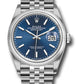 Rolex Stainless Steel Datejust - 36 MM - Jubilee Bracelet - Domed Bezel - Blue Dial - 126200 blij