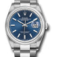 Rolex Stainless Steel Datejust - 36 MM - Oyster Bracelet - Domed Bezel - Blue Dial - 126200 blio