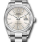 Rolex Stainless Steel Datejust - 36 MM - Oyster Bracelet - Domed Bezel - Silver Dial - 126200 sio