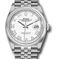 Rolex Stainless Steel Datejust - 36 MM - Jubilee Bracelet - Domed Bezel - White Dial - 126200 wrj