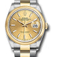 Rolex Stainless Steel And Yellow Gold Datejust - 36 MM - Oyster Bracelet - Domed Bezel - Champagne Index Dial - 126203 chio