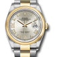Rolex Stainless Steel And Yellow Gold Datejust - 36 MM - Oyster Bracelet - Domed Bezel - Silver Roman Dial - 126203 sdr69o