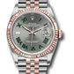 Rolex Stainless Steel And Pink Gold Datejust - 36 MM - Jubilee Bracelet - Fluted Bezel - Wimbledon Dial - 126231 slgrj