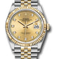 Rolex Stainless Steel And Yellow Gold Datejust - 36 MM - Jubilee Bracelet - Fluted Bezel - Champagne Diamond Dial - 126233 chdj