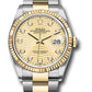 Rolex Stainless Steel And Yellow Gold Datejust - 36 MM - Oyster Bracelet - Fluted Bezel - Golden Fluted Motif Diamond Dial   - 126233 gflmdo