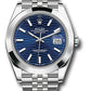 Rolex Stainless Steel Datejust 41 Date Watch - 41 MM - Jubilee Bracelet - Smooth Bezel - Blue Fluted Dial - 126300 blflmij