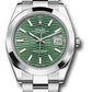 Rolex Stainless Steel Datejust 41 Date Watch - 41 MM - Oyster Bracelet - Smooth Bezel - Mint Green Fluted Dial - 126300 mgflmio