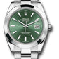 Rolex Stainless Steel Datejust 41 Date Watch - 41 MM - Oyster Bracelet - Smooth Bezel - Mint Green Dial - 126300 mgio