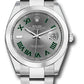 Rolex Stainless Steel Datejust 41 Date Watch - 41 MM - Oyster Bracelet - Smooth Bezel - Wimbledon Roman Dial - 126300 slgro